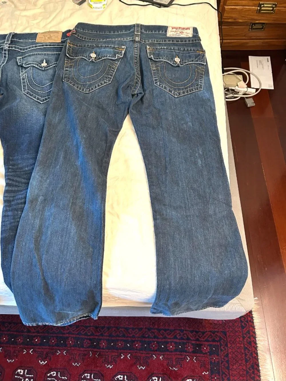 Lot Of 3 Different Pair Of True Religion And Silver Mens Jeans